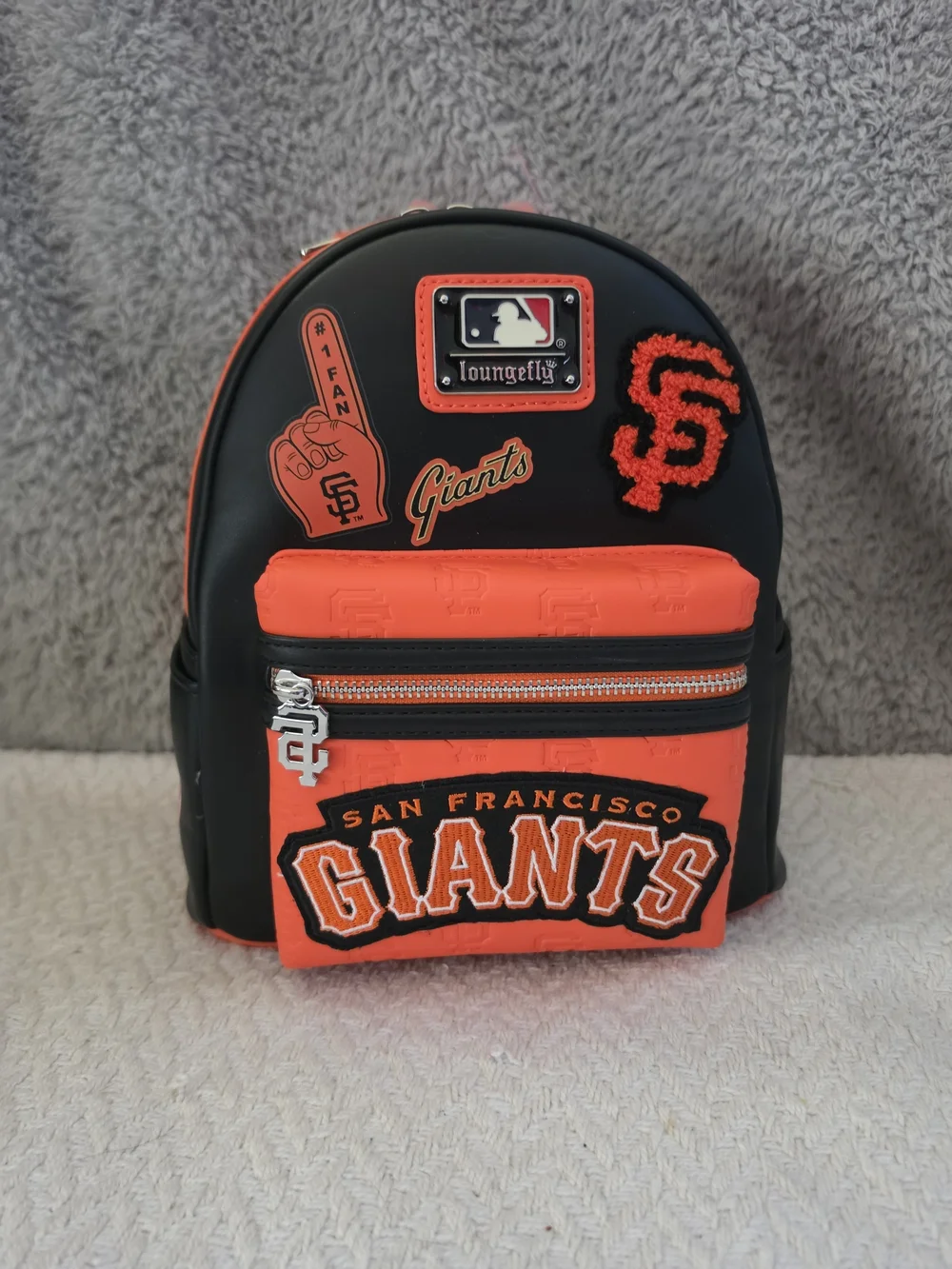 Loungefly San Francisco Giants Orange & Black Mini Backpack
